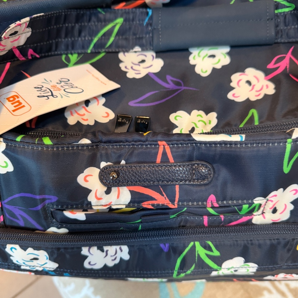LUG Bright Floral Trolley Duffel~NEW with tags - Picture 13 of 16